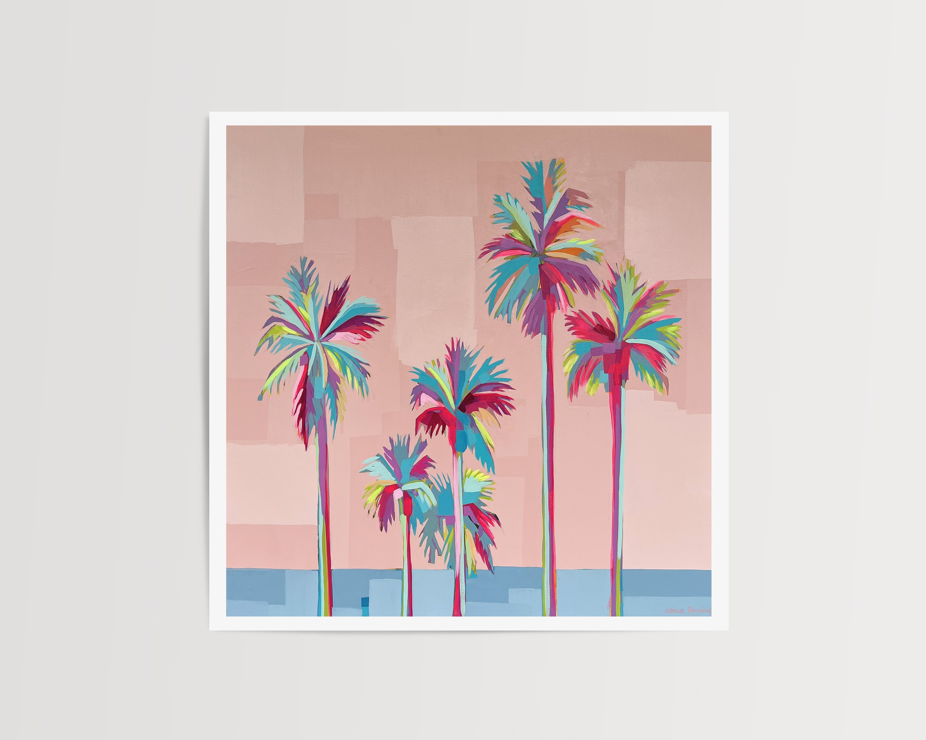 Summer Palms II Art Print