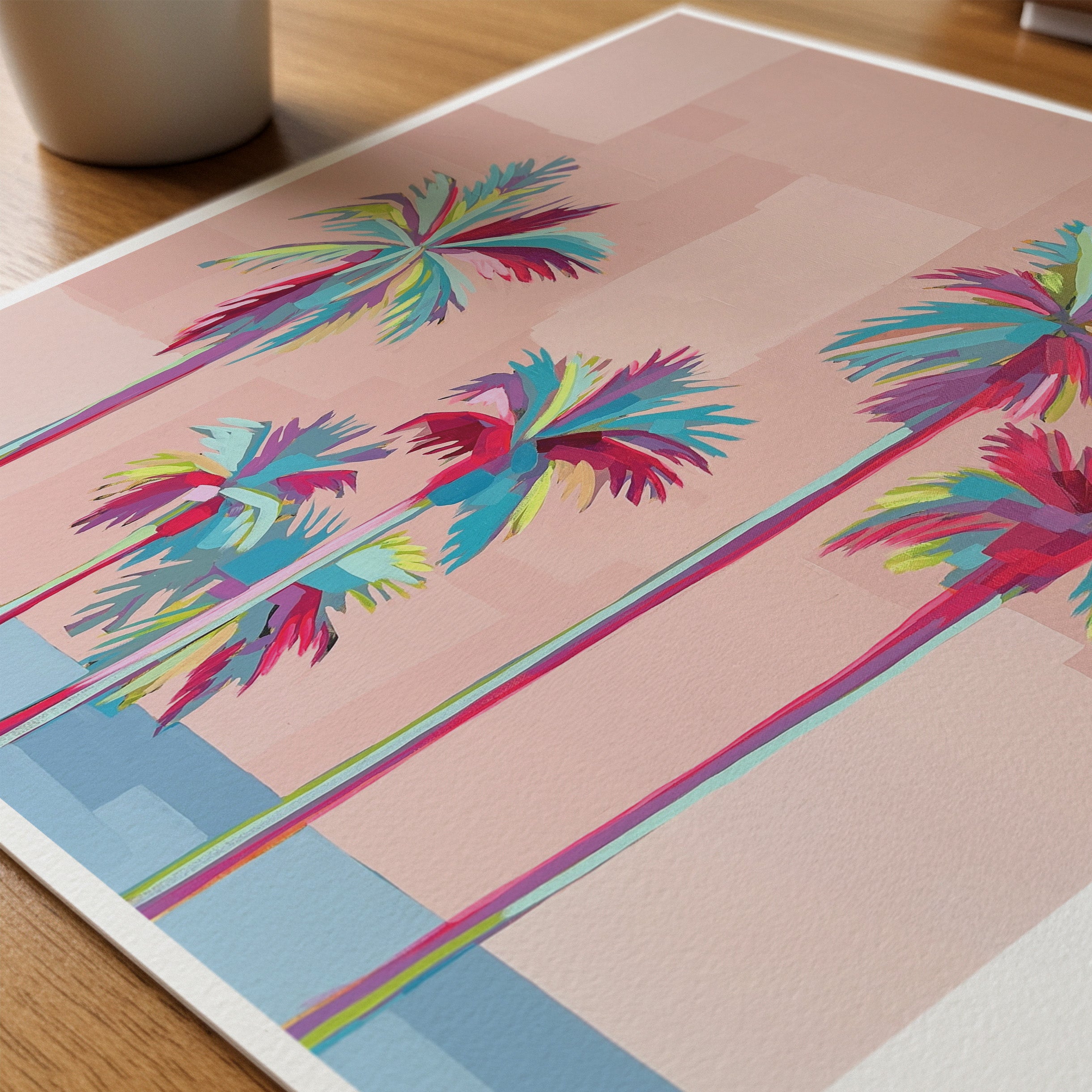 Summer Palms II Art Print